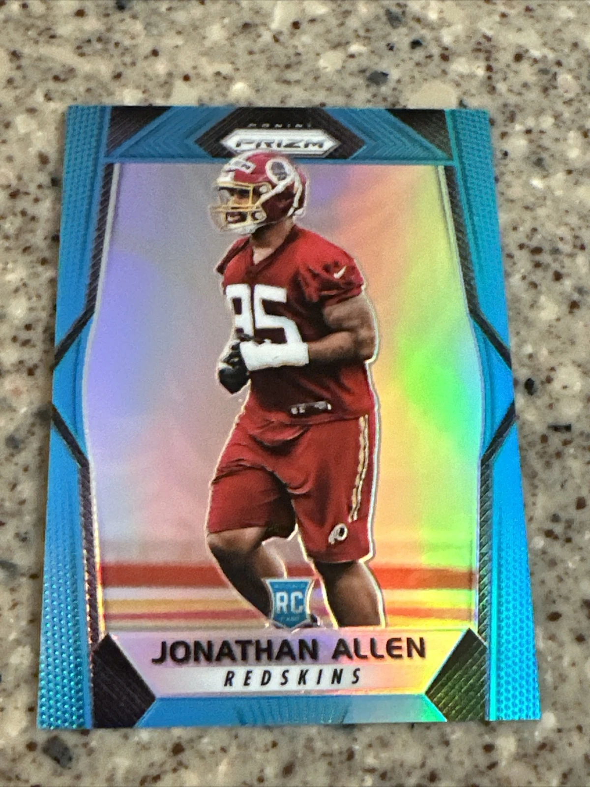 Jonathan Allen 2017 Prizm #224 Light Blue Prizm RC 127/199-COMMANDERS