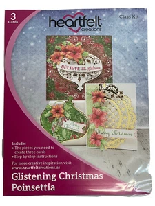 Heartfelt Creations Glitzernde Weihnachten Weihnachtsstern Karte Klassenset - Bild 1 von 2