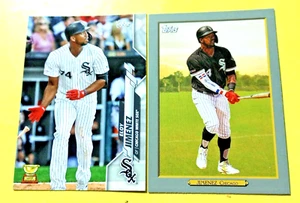 2020 Topps Eloy Jimenez #TR-18 Turkey Red Insert & 2020 Topps Rookie Cup Card - Picture 1 of 3