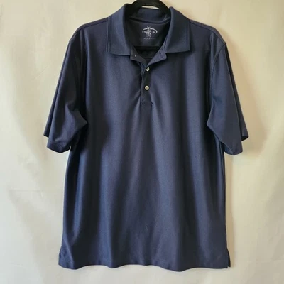 Champions Tour Men’s Polo Golf Shirt Large Navy Blue - Image 1 of 4