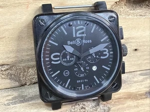 orologio uomo bell & ross cronografo BR01-94 tipo Avation quarzo 46 mm C863 - Foto 1 di 7