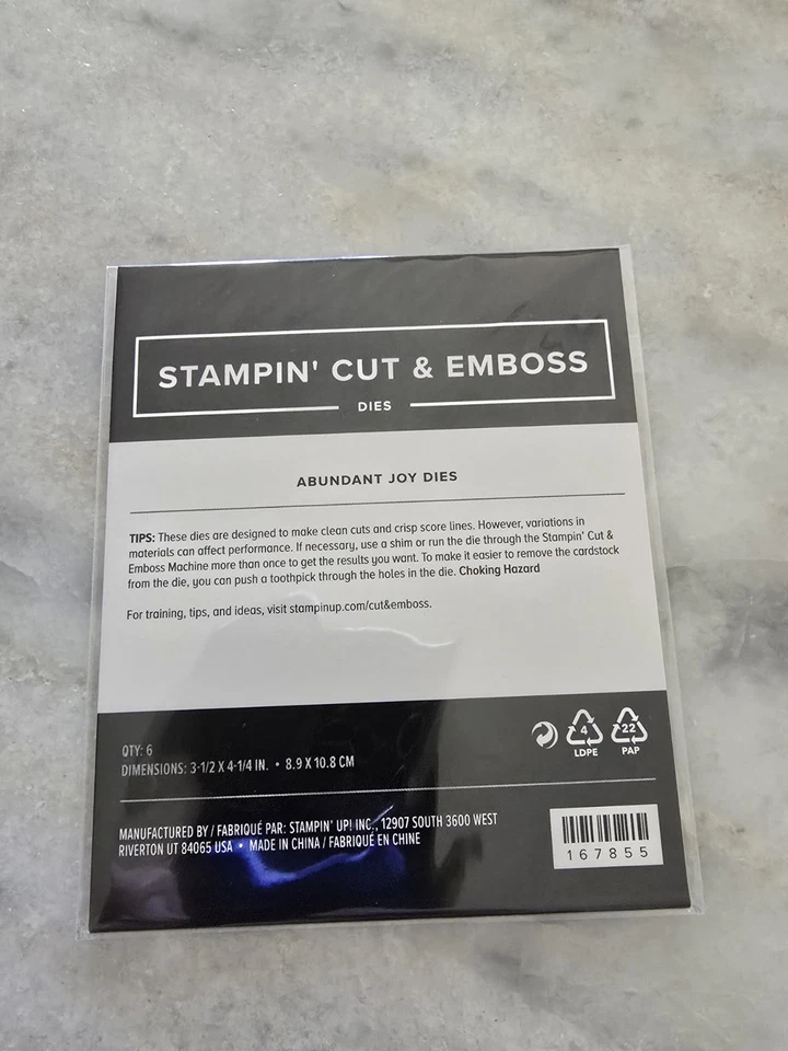 Abóbora de papel ABUNDANT JOY DIE - Outubro - Dez 2025 Stampin' UP! - Imagem 1 de 2