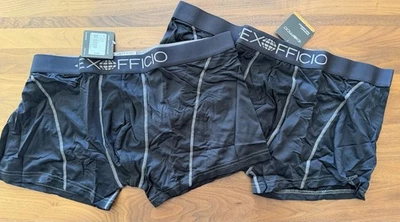 Due Boxer Uomo Ex Ufficio Give-n-Go Sport Mesh 3” Nuovi Nero Extra Large - Immagine 1 di 4