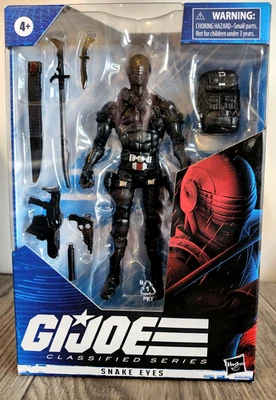 GI JOE Classified Series  6" Figure SNAKE EYES 02 W/ Red Symbol  Hasbro - image 1 of 4