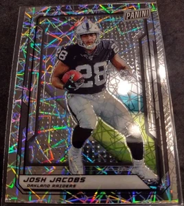 Josh Jacobs 2019 Panini National VIP Lazer Prizm RC #87 Alabama Packers SP Raro - Foto 1 di 5