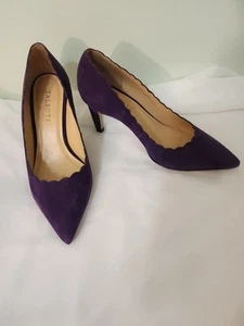 Talbots. Womens Purple Suede/Leather Womens Heels. Size 7 W - Picture 1 of 11
