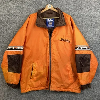 Chaqueta de Invierno Puffer Jugador Profesional Cleveland Browns De Colección Talla XL NFL Fútbol Foto 1 de 4