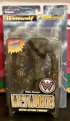 McFarlane Toys Wetworks WEREWOLF Ultra Action Figure Gray Silver Variant 1995  - Image 1 of 4
