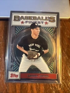 Derek Jeter 2001 Topps Finest Origins Inserto #FO1 HOF Yankees Raro Casi Nuevo-Como Nuevo - Imagen 1 de 6