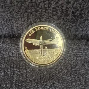 Air Force One Seal of the United States Maryland Gold tone Challenge coin - Bild 1 von 5