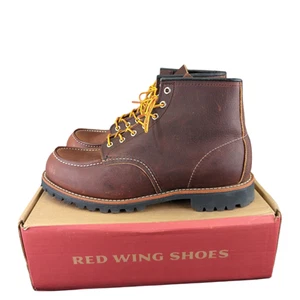 Red Wing Roughneck Moc Toe Boots Briar Oil Slick 8146 J.Crew Men's 12D 6" CE219 - Bild 1 von 9