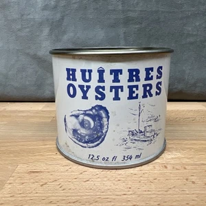 Vintage Huitres Auster 12 Oz Madison Seafood Co. Madison MD #118 Blechdose - Bild 1 von 5