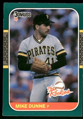 Mike Dunne 1987 Donruss The Rookies Pittsburgh Pirates #38 Near Mint or Better - Image 1 of 2
