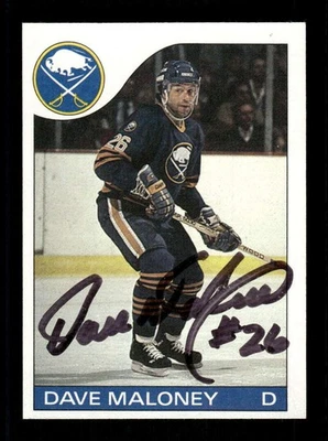 1985-86 Topps  89 Dave Maloney signed auto autograph  BXCP47 - Image 1 of 2