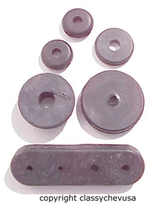 1937 38 39 1941 42 1946 Chevy Truck Firewall Rubber Grommets 6 pc 110-37S USA - Bild 1 von 3