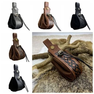 Bolso de cinturón medieval PU con cordón de cuero sintético bolsa con cosplay - Imagen 1 de 18