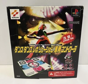 KONAMI DANCE DANCE REVOLUTION DANCE CONTROLLER SONY PS1 BOXED JAPAN VERSION 1998 - Imagen 1 de 14