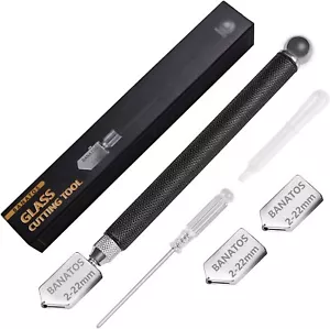 Glass Cutter Pencil Cutting Tool for Mosaic Tiles Stained Glass with 3 Heads - Picture 1 of 6