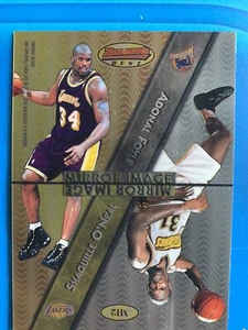 1996-97 Bowman’s Best MIRROR IMAGES Shaq/Webber/Thomas/Foyle Free shipping - Picture 1 of 4