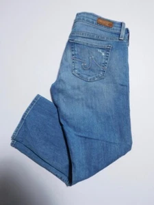 Jean ADRIANO GOLDSCHMIED AG lavado medio relajado delgado ""The Tomboy Crop"" talla 26R - Imagen 1 de 9
