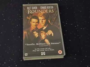 Rounders ~ Miramax VHS Big Box Ex Rental ~ Matt Damon, Edward Norton, John Malko - Picture 1 of 5