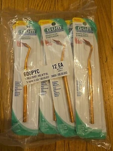 12-pcs GUM Stimulator Permanent Handle with Rubber Tip Precision Massages Gums - Picture 1 of 3