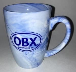 OUTER BANKS, NC OBX 14 oz. Blue Swirl Coffee Mug - Picture 1 of 7