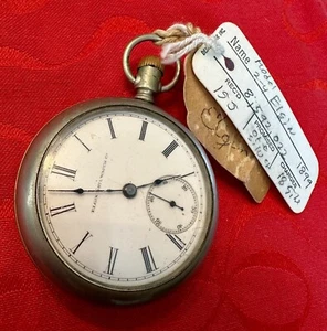 Elgin 8592022 Pocket Watch 15J 1899 Model 4 Ore Silver - Picture 1 of 6
