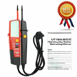 Probador automático de voltaje y continuidad de rango UNI-T UT18D con fecha de retroiluminación LCD - Imagen 1 de 7