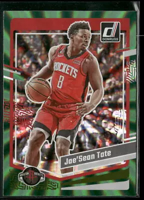 Jae'Sean Tate 2023-24 Donruss #171 Green Laser Holo - Image 1 of 2