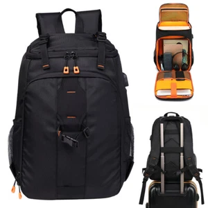 Waterproof Travel Camera Bag Backpack Lens Case Rucksack For SLR DSLR Canon Sony - Picture 1 of 17
