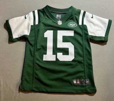 Camiseta Nike Tim Tebow #15 de los New York Jets para niños verde mediana manga corta. Foto 1 de 4