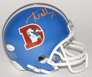 Aqib Talib Signed Denver Broncos Throwback Mini-Helmet (JSA) Super Bowl L Champ - Picture 1 of 5