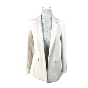 New Look Cream Tailored Blazer Women’s UK Size 6 - Picture 1 of 7