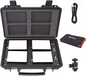 Kit de viaje de 4 luces Aputure Amaran AL-MC, RGBWW en cámara luz de video - Imagen 1 de 5