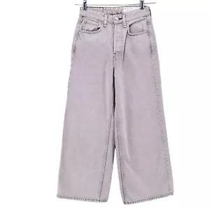 NEW rag & bone Maya High Rise Ankle Wide Leg Jeans in DUST Size 24 - Picture 1 of 12
