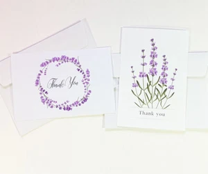 14 Thank You Cards Notes Flower Wedding Business Birthday Thankful AT THANK32 - Bild 1 von 5