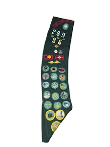 Vintage Girl Scout Sash With Merit Badges Pins Lone Tree Area Council Chicago - Picture 1 of 1
