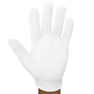 6 Pairs White Gloves Cotton Soft Thin Coin Jewellery Silver Inspection VP2 - Picture 1 of 11