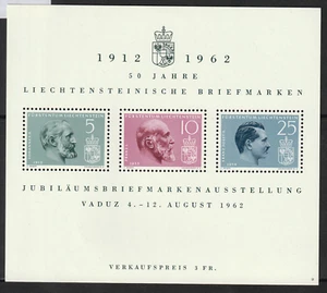 LIECHTENSTEIN Block 6 "Briefmarkenausstellung 1962", **postfrisch, Michel 10,-- - Picture 1 of 1