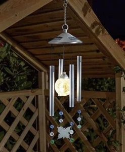Gancho colgante de luz solar LED de viento gancho jardín árbol patio adorno exterior decoración - Imagen 1 de 24