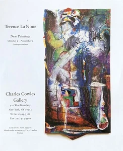 1996 TERENCE LA NOUE Lord Byron's Swim ART Exhibit Original PRINT AD - Picture 1 of 1