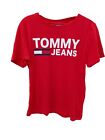 TOMMY HILFIGER WOMEN TOP  T-SHIRT SHORT SLEEVES CREW NECK  COTTON RED SIZE 164