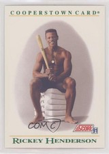 1991 Score Factory Set Cooperstown Rickey Henderson #B4 HOF