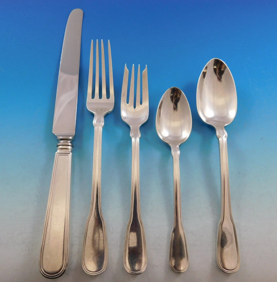 Hamilton Gramercy by Tiffany Sterling Silver Flatware Set Service 40 pcs Dinner - Image 1 of 4