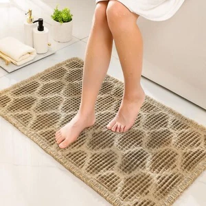 Upgraded Brown Waffle Bath Mat Bathroom Rugs Super Absorbent Non Slip Mats Ultra - Picture 1 of 8