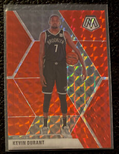 Kevin Durant 2019 20 Panini Mosaic Red Prizm Nets NM-MINT #1