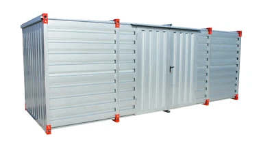 TÜV Grenicon Blechcontainer, Lagercontainer mit Doppelflügeltür Seitlich 3 - 6M  - Bild 1 von 4