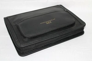 Neu 8,5x11 3-Ring Reißverschluss Organizer Padfolio Mappe Kunstleder mit ITT Logo - Bild 1 von 5