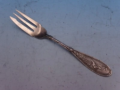 Japanese aka New Japanese by Whiting Sterling Silver Pastry Fork 3-tine 6 1/8" - Image 1 of 4